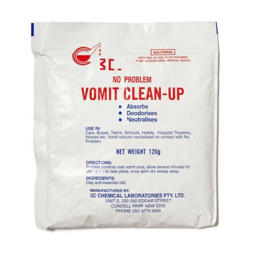 Vomit Clean Up Sachets 120 G Pk Npvc100 1861